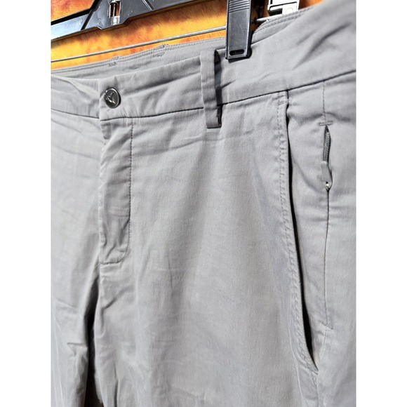 BirdDogs Mens 34x32 Gray Chino lined Performance Golf Tapered Pants‎ - Picture 2 of 8